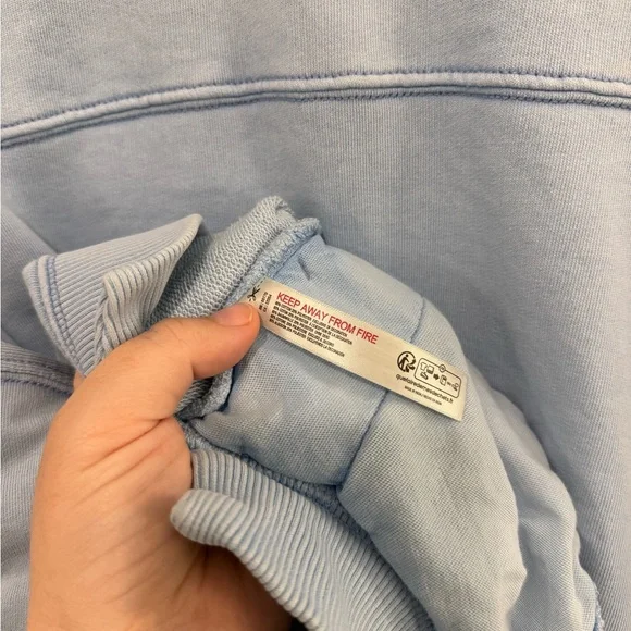 FP Movement by Free People All Star Solid Pullover in Blue size Medium - Picture 3 of 4